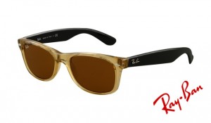 Knockoff Ray Ban RB2132 Wayfarer Sunglasses Honey Frame Crystal Brown
