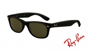 Knockoff Ray Ban RB2132 Wayfarer Sunglasses Black Frame Crystal Green