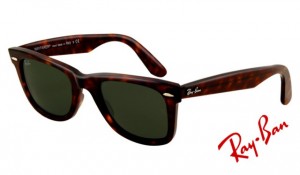 Knockoff Ray Ban RB2140 Wayfarer Sunglasses Tortoise Frame Crystal Green 
