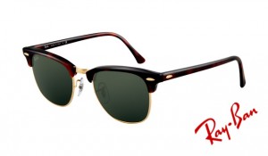 Knockoff Ray Ban RB3016 Clubmaster Sunglasses Mock Tortoise Arista Frame 