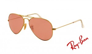Knockoff Ray Ban RB3025 Aviator Sunglasses Gold Frame Crystal Pink