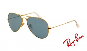 Knockoff Ray Ban RB3025 Aviator Sunglasses Gold Frame Crystal Blue Lens