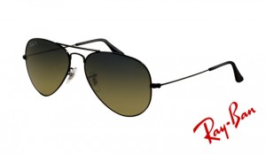 Knockoff Ray Ban RB3025 Aviator Sunglasses Shiny Black Frame Crystal