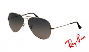 Knockoff Ray Ban RB3025 Aviator Sunglasses Gunmetal Frame Crystal Grey