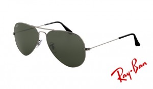Knockoff Ray Ban RB3025 Aviator Sunglasses Gunmetal Frame Crystal