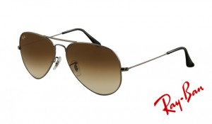 Knockoff Ray Ban RB3025 Aviator Sunglasses Gunmetal Frame Crystal Brown