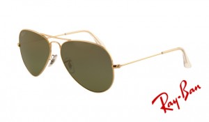 Knockoff Ray Ban RB3025 Aviator Sunglasses Arista Frame Crystal Green