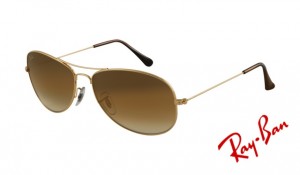 Knockoff Ray Ban RB3362 Sunglasses Gold Frame Crystal Brown Gradient Lens