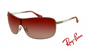 Knockoff Ray Ban RB3466 Sunglasses Gunmetal Frame Red Gradient Lens