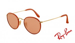 Knockoff Ray Ban RB3475Q Sunglasses Red Frame Orange Red Crystal Lens