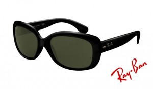 Knockoff Ray Ban RB4101 Jackie Ohh Sunglasses Black Frame Crystal Green