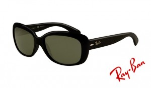 Knockoff Ray Ban RB4101 Jackie Ohh Sunglasses Shiny Black Frame Crystal