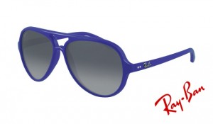 Knockoff Ray Ban RB4125 Cats Sunglasses Purple Frame Grey Fade