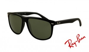 Knockoff Ray Ban RB4147 Sunglasses Black Frame Light Green Polarized Lens