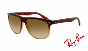 Knockoff Ray Ban RB4147 Sunglasses Brown Frame Crystal Green Gradient