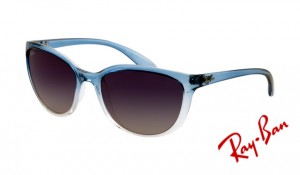 Knockoff Ray Ban RB4167 Sunglasses Blue on Transparent Blue Frame Blue