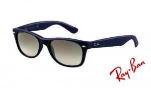 Knockoff Ray Ban RB2132 Wayfarer Sunglasses Blue Rubber Frame Crystal