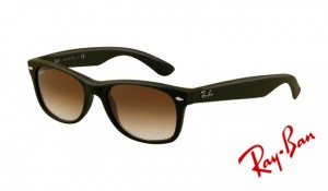 Knockoff Ray Ban RB2132 Wayfarer Sunglasses Camo Green Rubber Frame