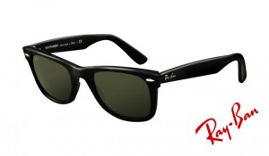 Knockoff Ray Ban RB2140 Wayfarer Sunglasses Black Frame Crystal Green