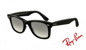 Knockoff Ray Ban RB2140 Wayfarer Sunglasses Black Frame Crystal Gray