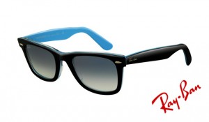 Knockoff Ray Ban RB2140 Wayfarer Sunglasses Top Black on Transparent