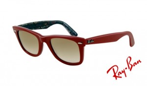 Knockoff Ray Ban RB2140 Wayfarer Sunglasses Top Red on Texture Tipedilc