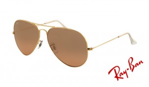 Knockoff Ray Ban RB3025 Aviator Sunglasses Arista Frame Brown