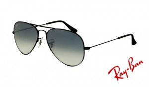 Knockoff Ray Ban RB3025 Aviator Sunglasses Black Frame Crystal Polarized 