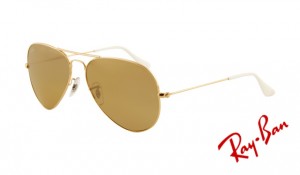 Knockoff Ray Ban RB3025 Aviator Sunglasses Arista Frame Crystal Yellow