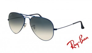Knockoff Ray Ban RB3025 Aviator Sunglasses Metal Blue Matte Frame Crystal