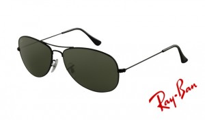 Knockoff Ray Ban RB3362 Sunglasses Shiny Black Frame Crystal Green