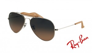 Knockoff Ray Ban RB3422Q Sunglasses Arista Frame Grey Gradient Brown Lens