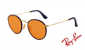 Knockoff Ray Ban RB3475Q Sunglasses Black Frame Orange Crystal Lens