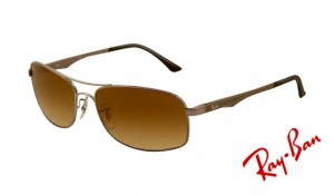Knockoff Ray Ban RB3484 Sunglasses Arista Frame Crystal Gold Mirror Lens