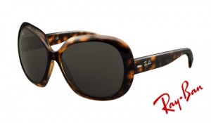 Knockoff Ray Ban RB4098 Jackie Ohh II Sunglasses Light Havana Frame Grey 