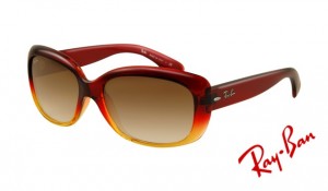 Knockoff Ray Ban RB4101 Jackie Ohh Sunglasses Red Frame Crystal Brown