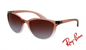 Knockoff Ray Ban RB4167 Sunglasses Light Brown Top with Transparent Brown