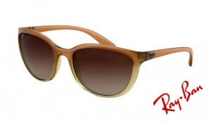 Knockoff Ray Ban RB4167 Sunglasses Yellow Gradient Honey Frame Brown