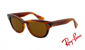 Knockoff Ray Ban RB4169 Sunglasses Striped Havana Frame Crystal Brown