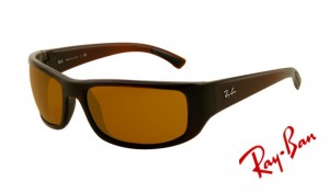 Knockoff Ray Ban RB4176 Sunglasses Brown Frame Deep Brown Polarized Lens