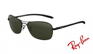 Knockoff Ray Ban RB8302 Tech Sunglasses Black Frame Crystal Green