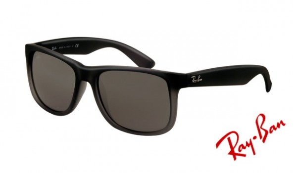 Knockoff Ray Ban RB4165 Justin Sunglasses Rubber Grey with Grey